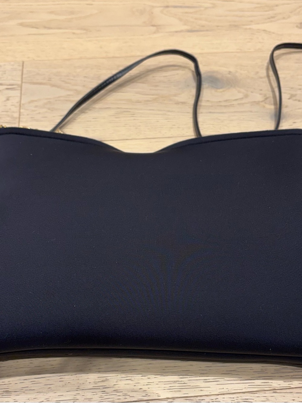 Save My Bag Ruffled Crossbody or shoulder or clutch bag made out of neoprene. - Picture 2 of 3